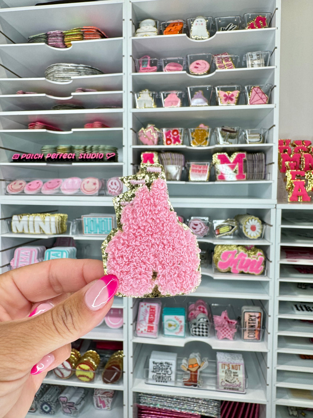 Pink Castle Chenille Patch