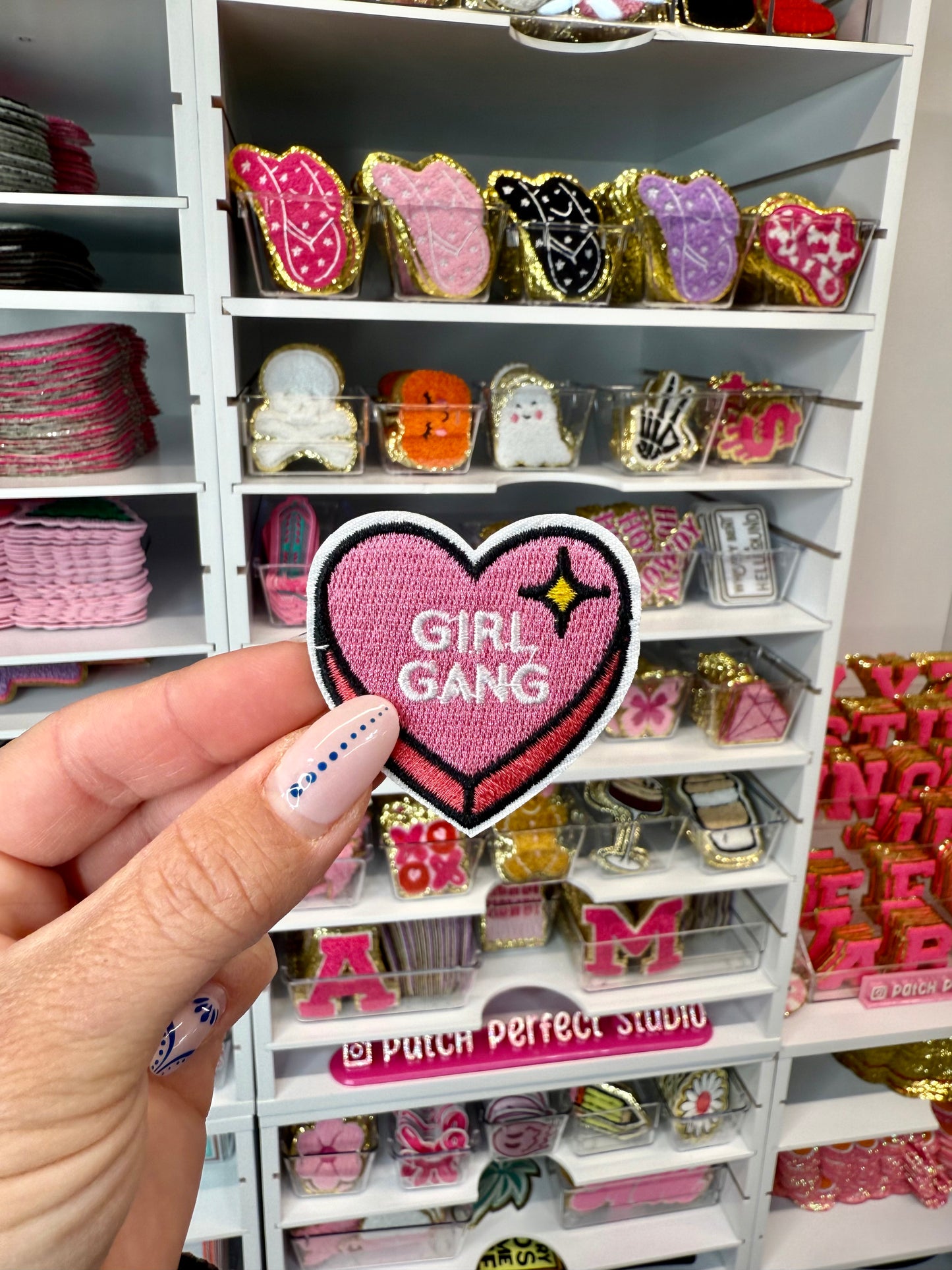 Heart Girl Gang Iron On Patch
