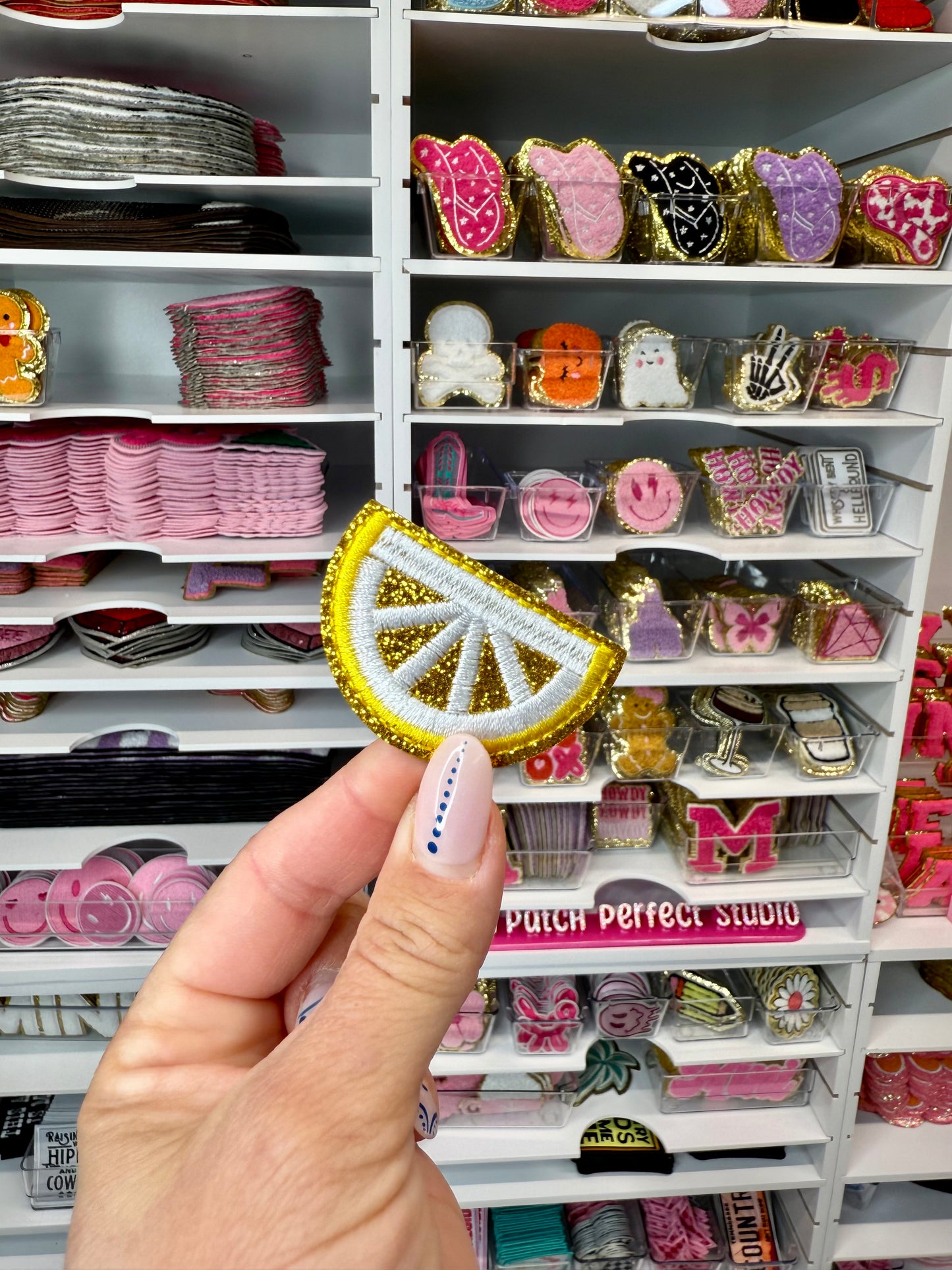 Sparkle Lemon Iron On Patch