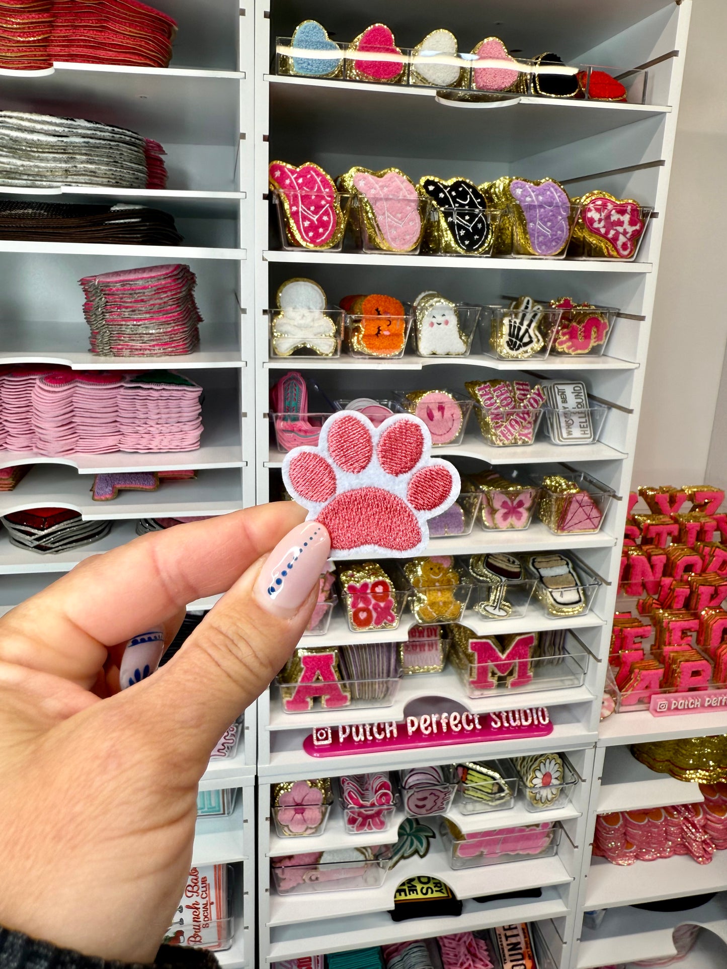 Paw Print Iron On Patch